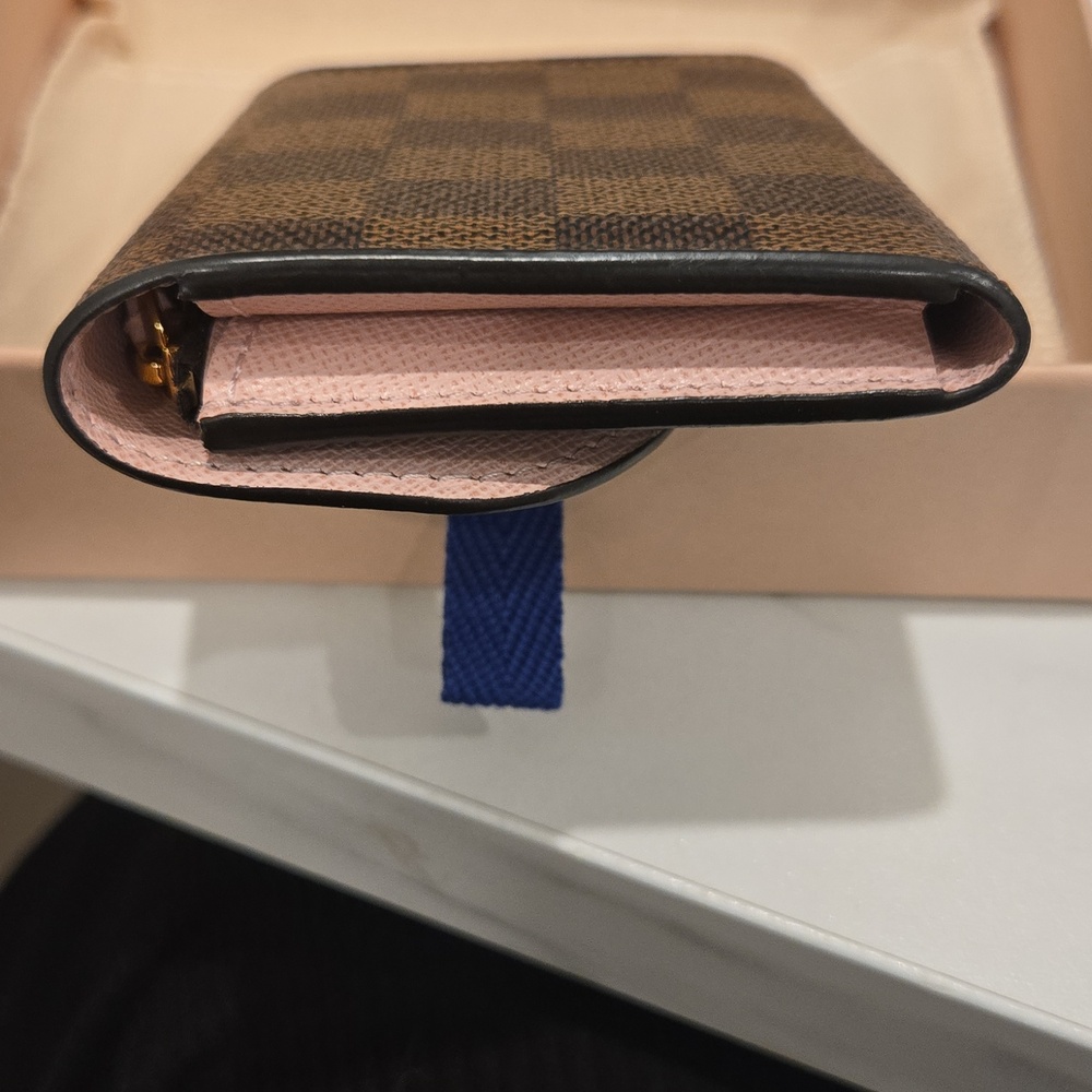 Louis Vuitton Brown Checkered Rosalie Wallet - Picture 9 of 10
